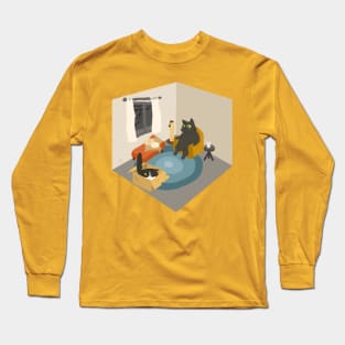 Cat in Therapy Long Sleeve T-Shirt